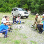 Встреча с участниками детского лагеря-экспедиции в Тляратинском заказнике